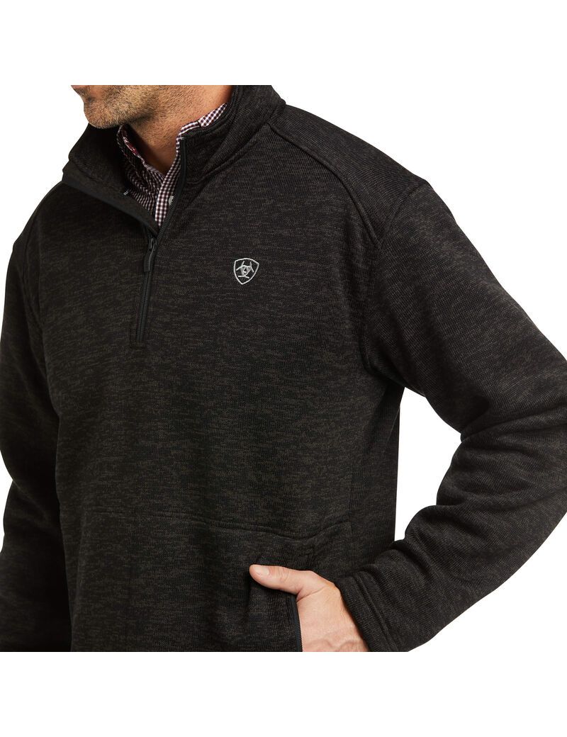 Cárdigan Ariat Caldwell 1/4 Zip Hombre Gris | EXCW14982