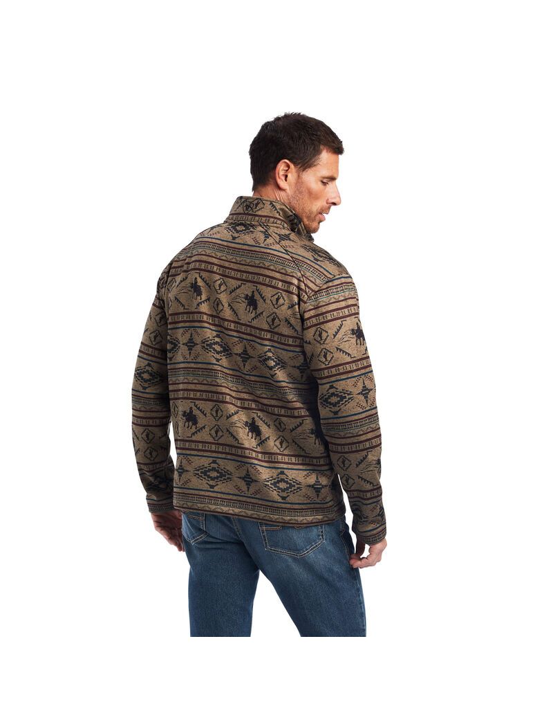 Cárdigan Ariat Caldwell Full Zip Hombre Multicolor | IMFZ15702