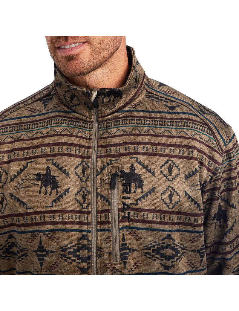 Cárdigan Ariat Caldwell Full Zip Hombre Multicolor | IMFZ15702