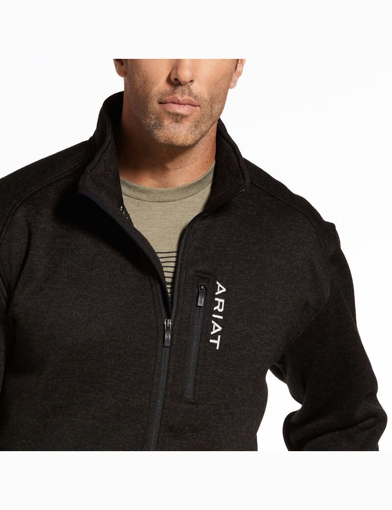 Cárdigan Ariat Caldwell Full Zip Hombre Gris | RVNM53648