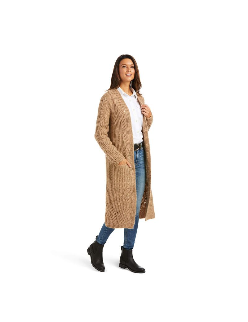 Cárdigan Ariat Miramar Mujer Beige | XCQP61475