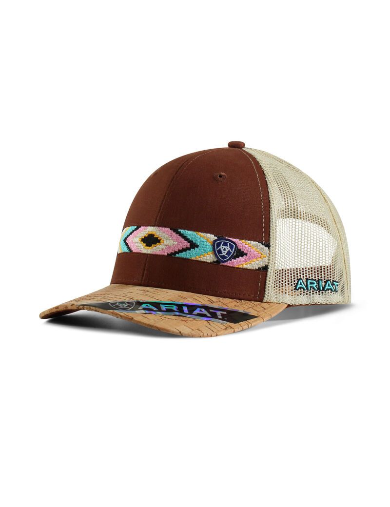 Gorras Ariat Diamond Embroidery Mujer Marrones | TDUA75936