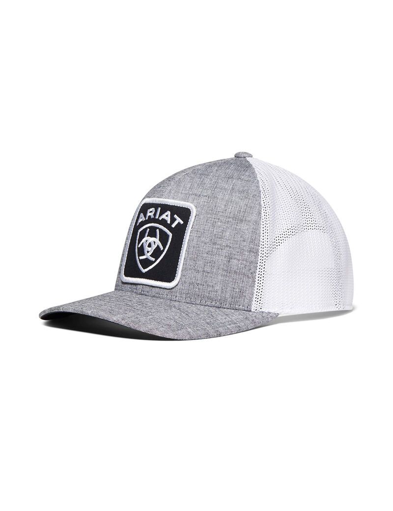 Gorras Ariat Logo patch Hombre Gris | RXFE18923