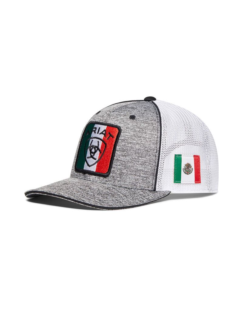 Gorras Ariat Mexico Hombre Gris | EXSB62904