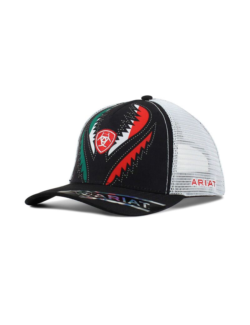 Gorras Ariat Mexico luchador Hombre Negras | EPJM78241