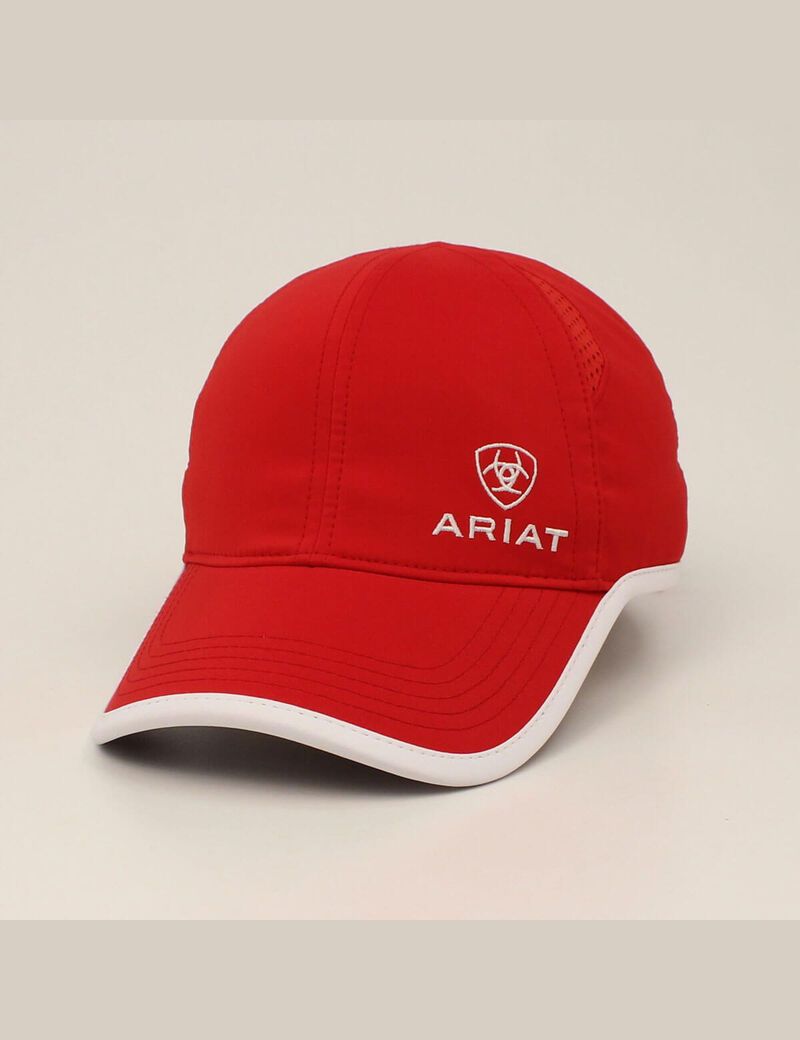 Gorras Ariat Offset logo trim Mujer Rojas | XNWO03549