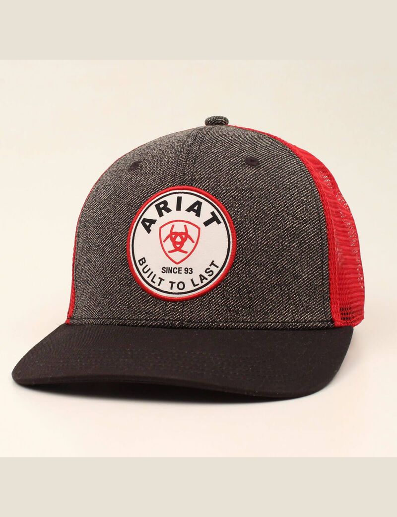 Gorras Ariat Round Logo Patch Hombre Gris | GWZM47625