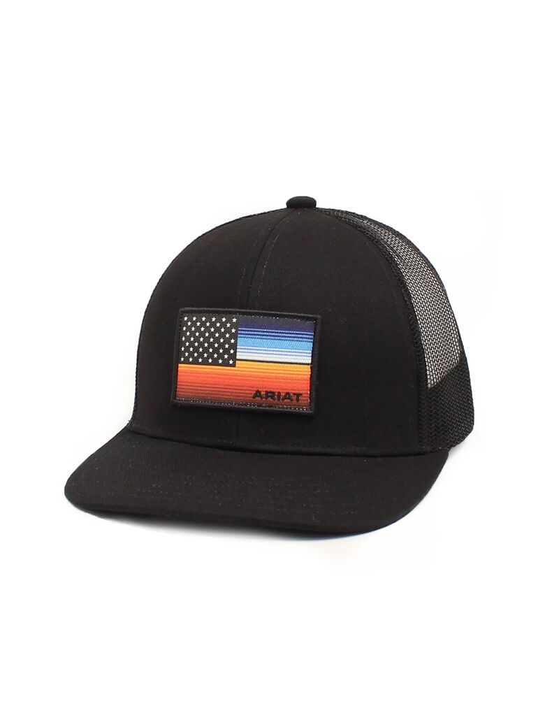 Gorras Ariat Serape Flag Hombre Negras | ZKYO70632