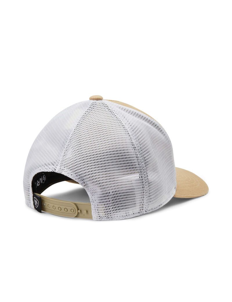 Gorras Ariat Shield Logo Hombre Marrones | BRSY53694