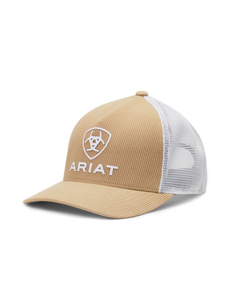 Gorras Ariat Shield Logo Hombre Marrones | BRSY53694