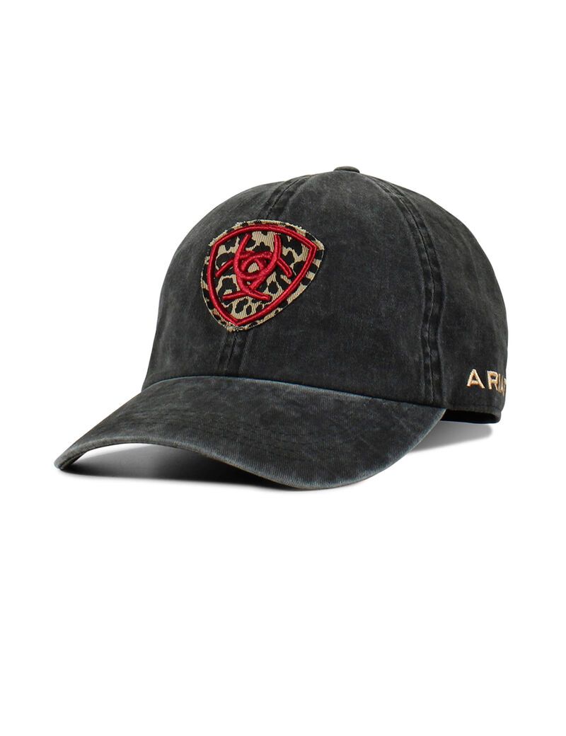 Gorras Ariat Shield Logo Mujer Negras | TQUZ80647