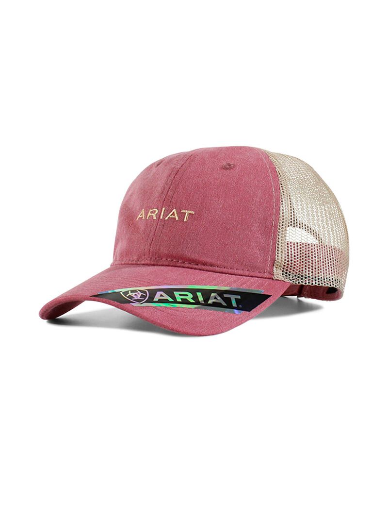 Gorras Ariat Small logo Mujer Burdeos | RFPJ69504