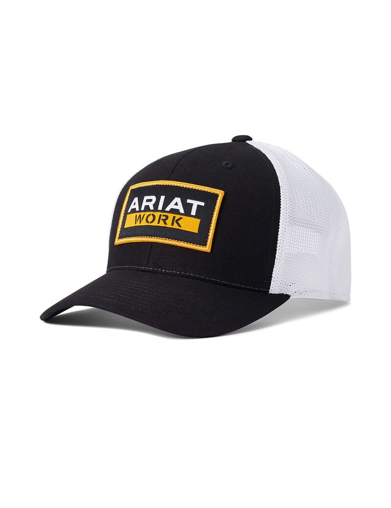 Gorras Ariat Trabajo Hombre Negras | NKPO50172