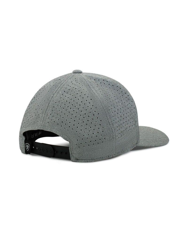 Gorras Ariat Usa flag shield logo Hombre Gris | JAQF49283