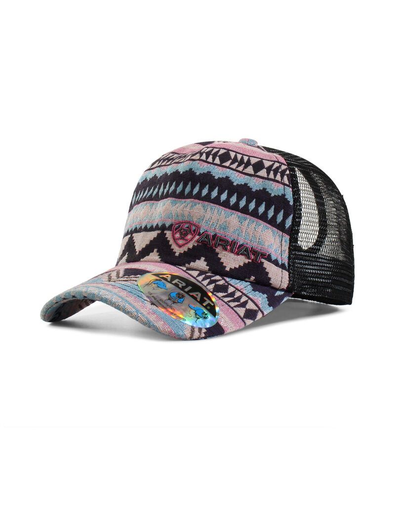 Gorras Ariat Zigzag stripe print Mujer Rosas | AIMJ69045