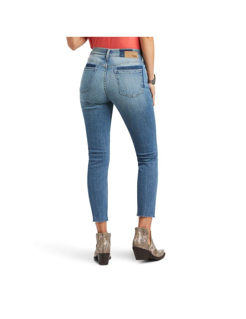 Jeans Ariat Boyfriend High Rise Jordana Directo Mujer Multicolor | SWZR75832