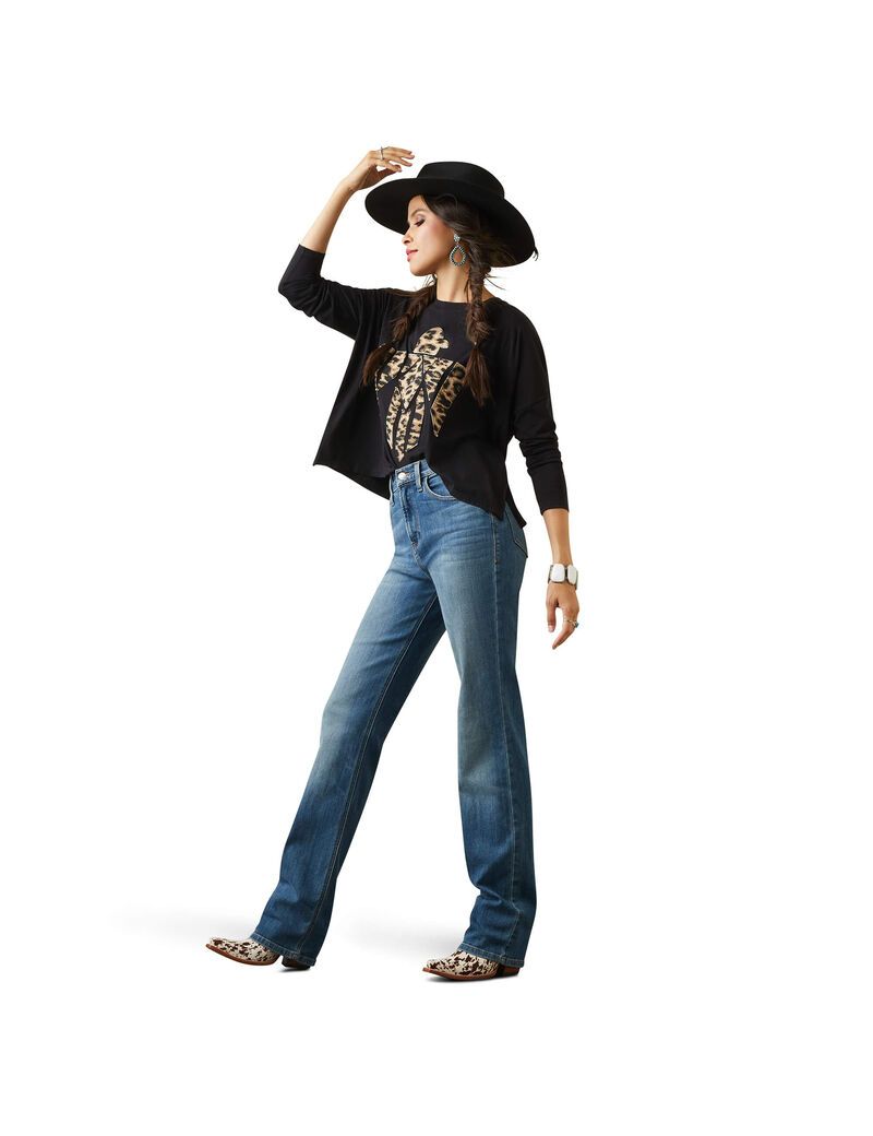 Jeans Ariat High Rise Ultra Lucy Relaxed Directo Mujer Multicolor | ROUZ05216