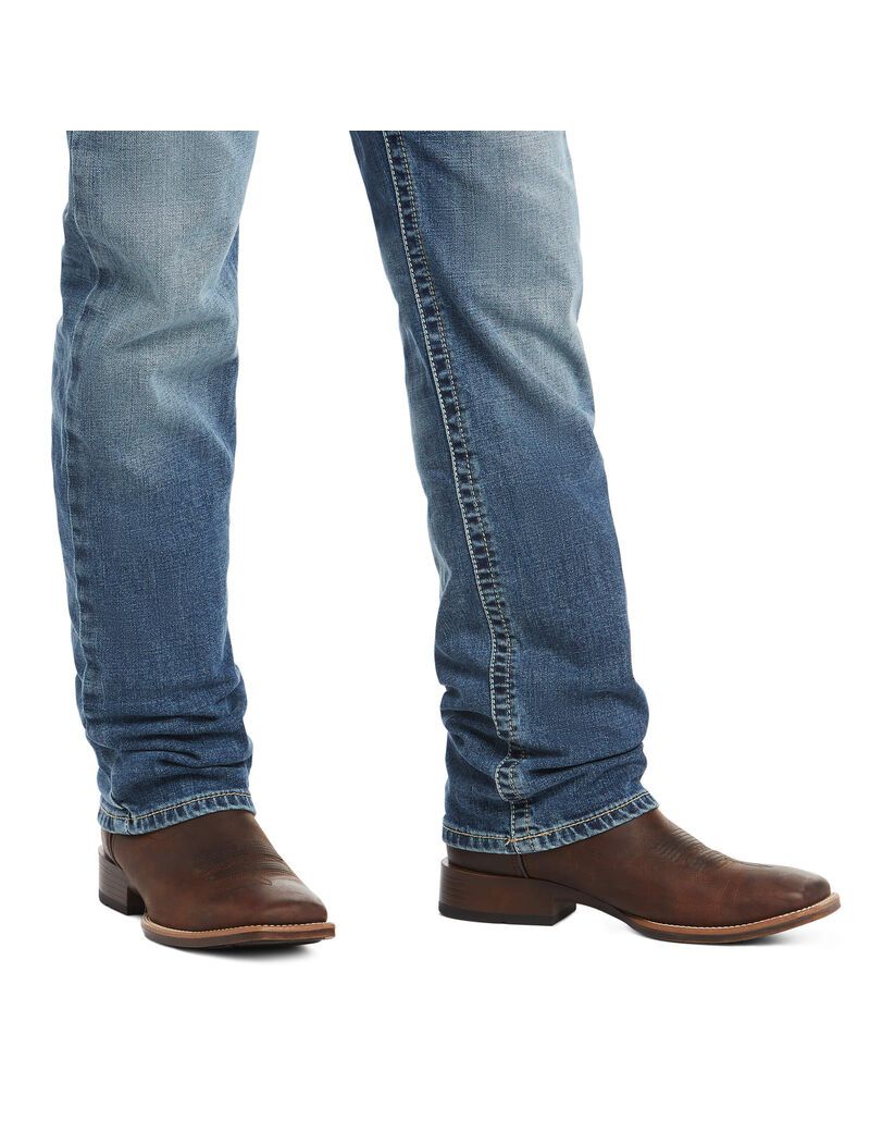 Jeans Ariat M4 Low Rise Stretch Shoreway Stackable Directo Leg Hombre Multicolor | EKFI20673