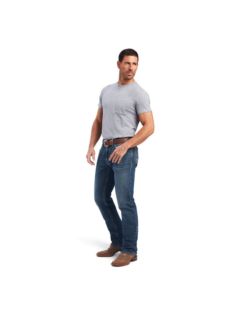 Jeans Ariat M4 Relaxed Silvano Directo Hombre Multicolor | EMHR61859