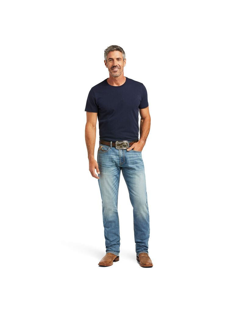 Jeans Ariat M4 Relaxed Stretch Abel Stackable Directo Leg Hombre Multicolor | TDFK78652