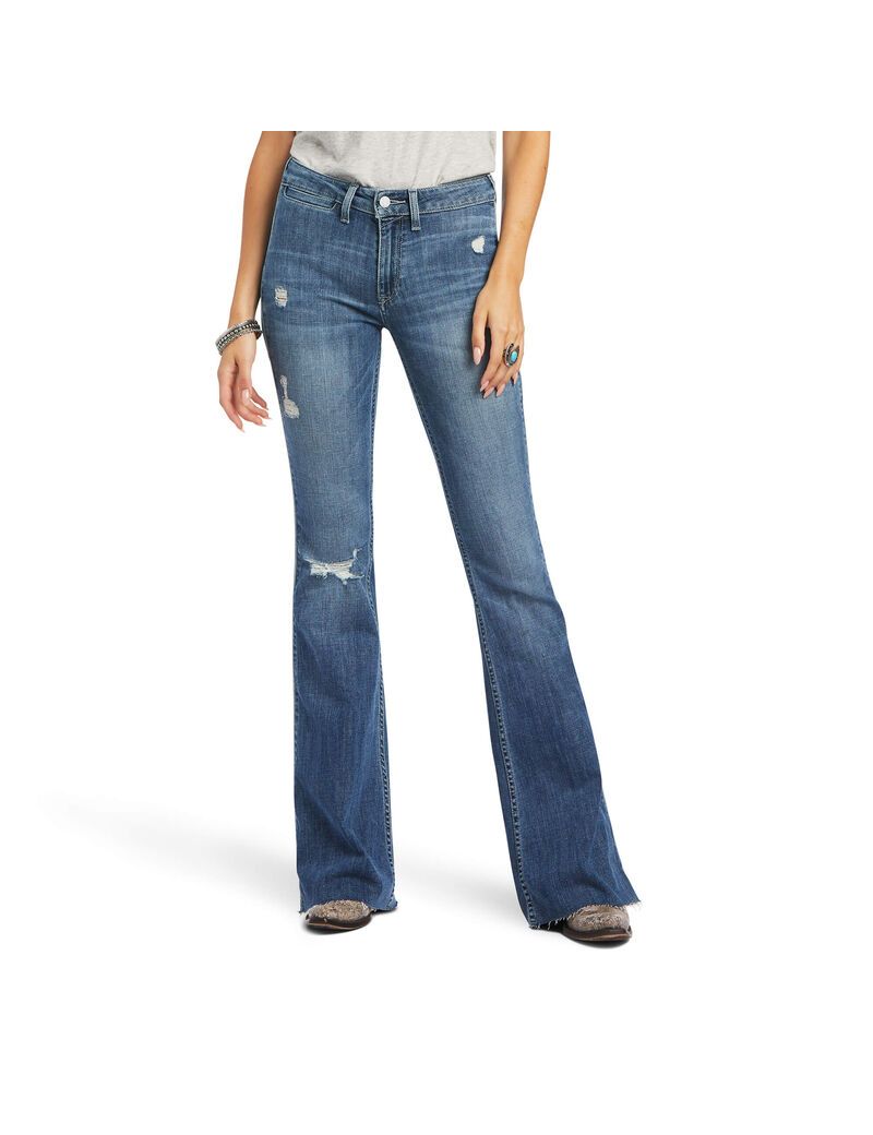 Jeans Ariat R.E.A.L. High Rise Piper Flare Mujer Multicolor | NGSP96251