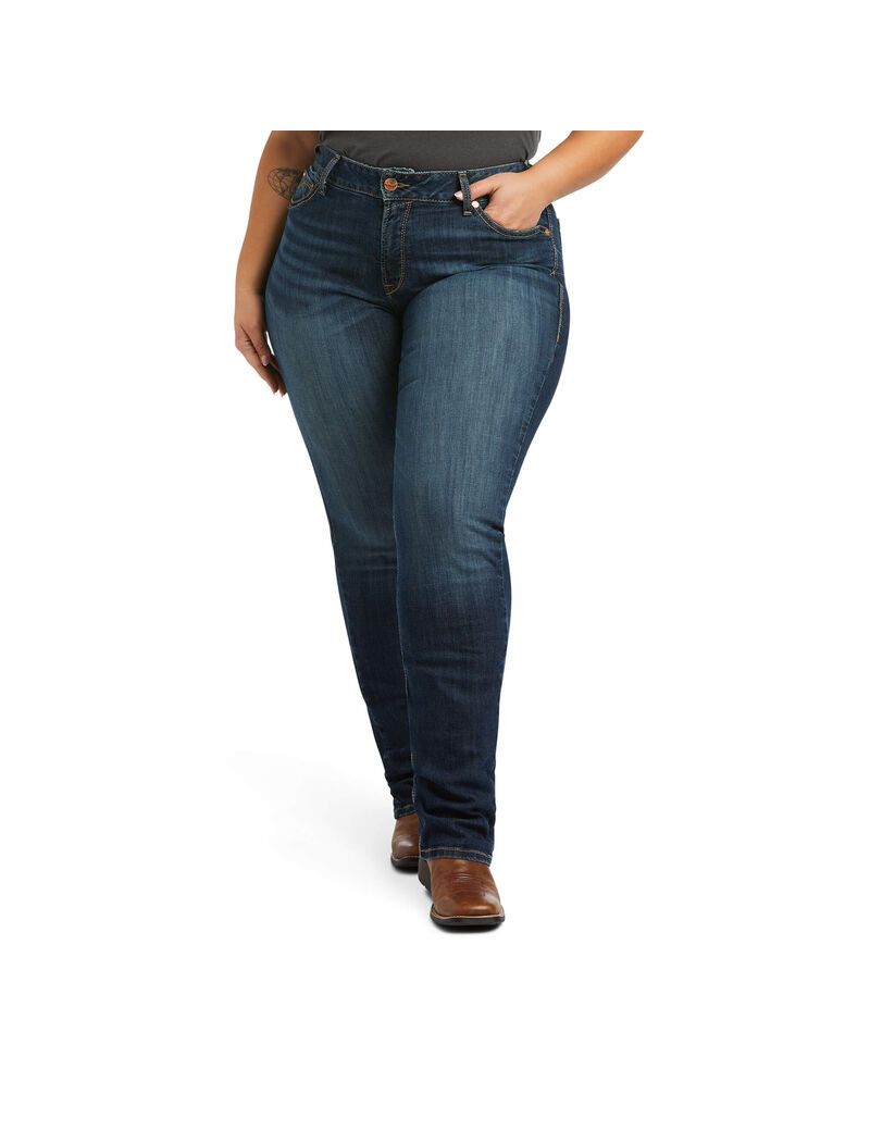 Jeans Ariat R.E.A.L. Perfect Rise Analise Stackable Directo Leg Mujer Multicolor | EDSY86954