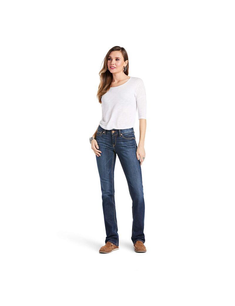 Jeans Ariat R.E.A.L. Perfect Rise Analise Stackable Directo Leg Mujer Multicolor | EDSY86954