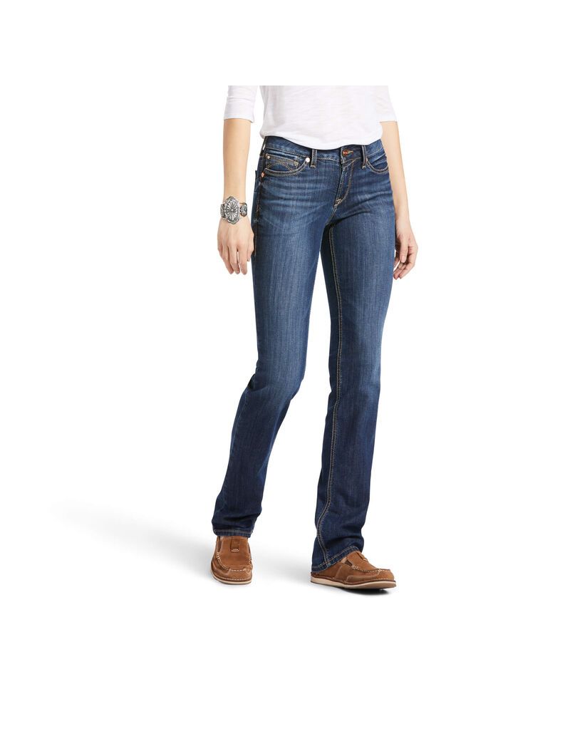 Jeans Ariat R.E.A.L. Perfect Rise Analise Stackable Directo Leg Mujer Multicolor | EDSY86954