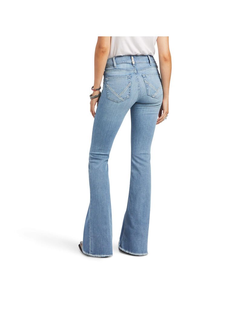 Jeans Ariat R.E.A.L. Perfect Rise Regina Flare Mujer Multicolor | EJRI03749