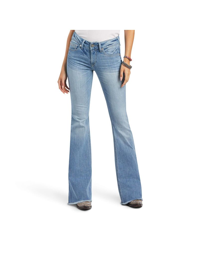 Jeans Ariat R.E.A.L. Perfect Rise Regina Flare Mujer Multicolor | EJRI03749