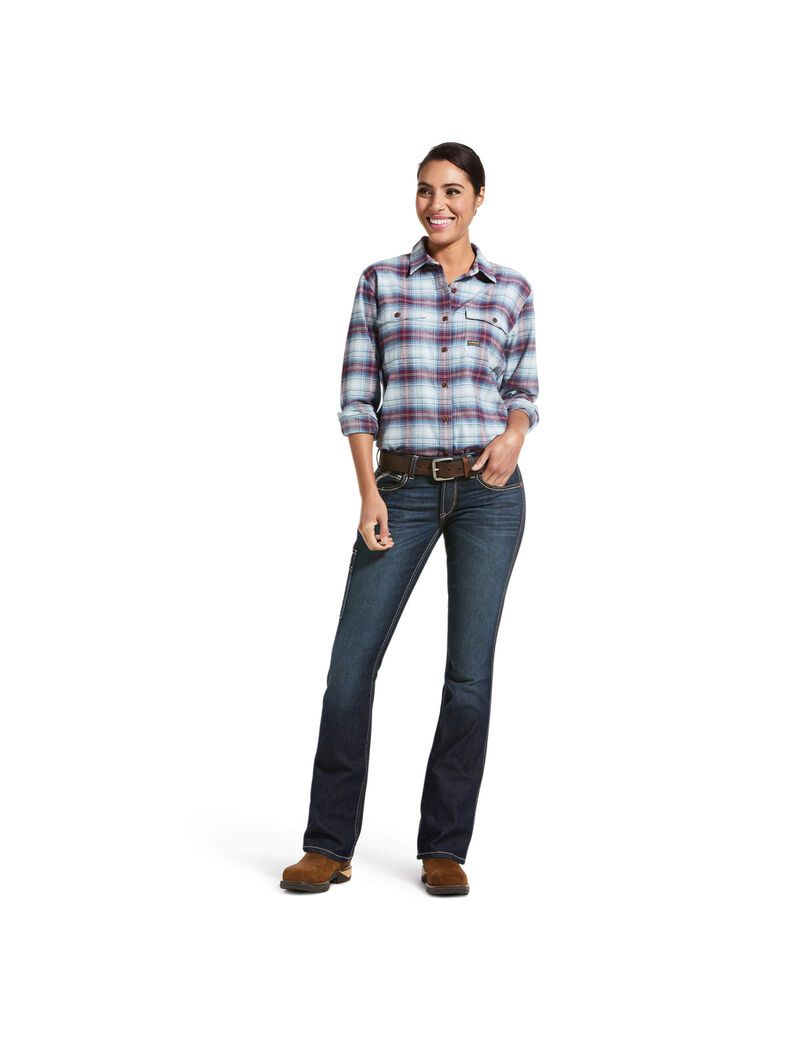 Jeans Ariat Rebar DuraStretch Riveter Boot Cut Mujer Multicolor | ECKW17502