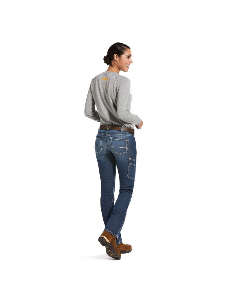 Jeans Ariat Rebar DuraStretch Riveter Directo Leg Mujer Multicolor | YSJE15723