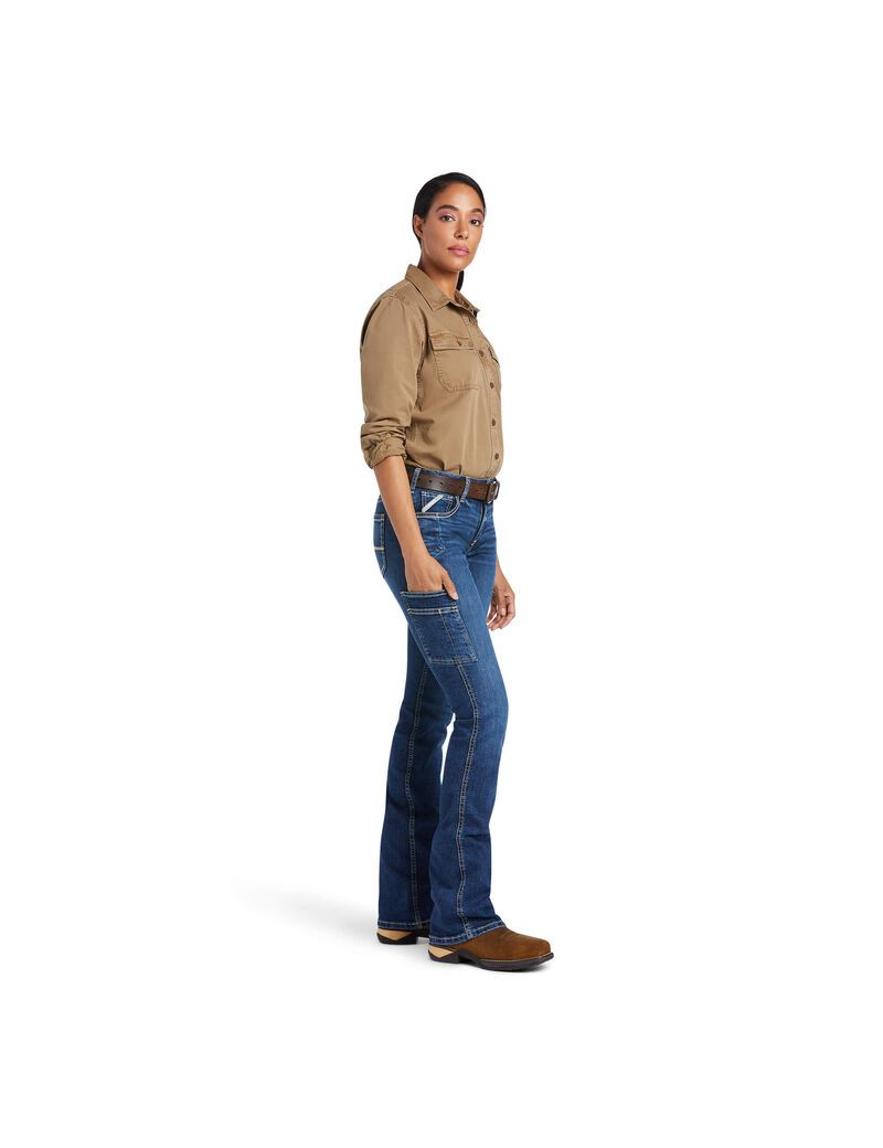 Jeans Ariat Rebar Trabajo Flex Perfect Rise Riveter Boot Cut Mujer Multicolor | OMIT10945