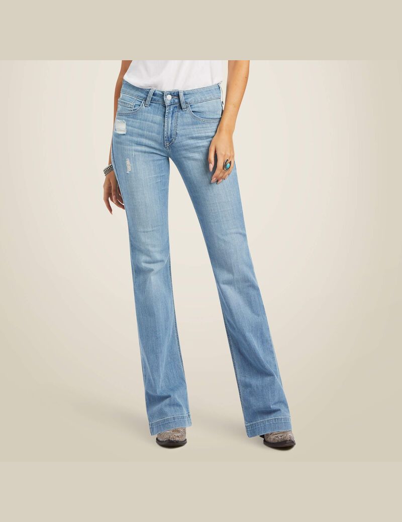 Jeans Ariat Slim Trouser Aisha Anchos Leg Mujer Multicolor | ANLH54781