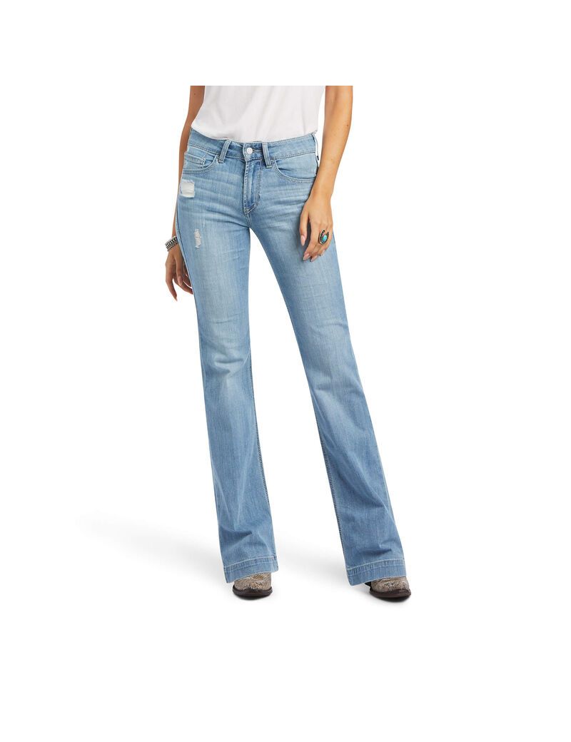 Jeans Ariat Slim Trouser Aisha Anchos Leg Mujer Multicolor | ANLH54781