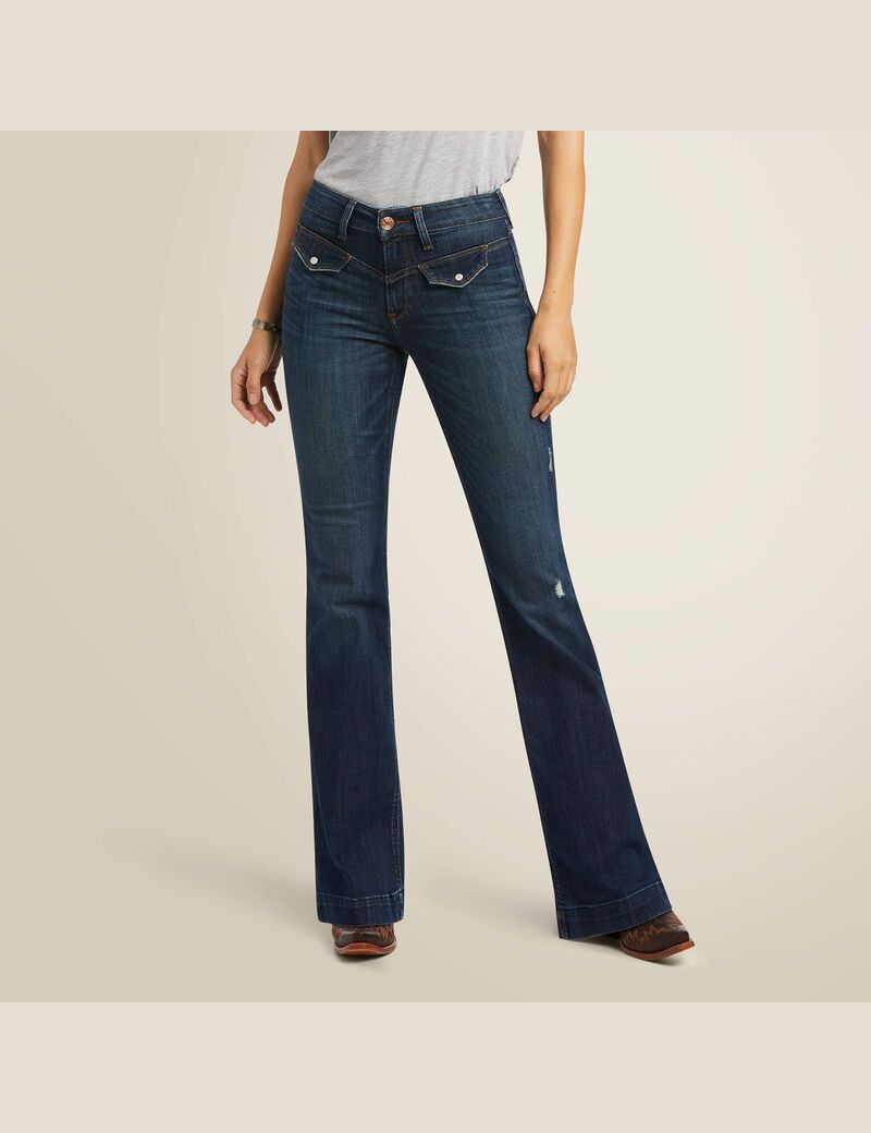 Jeans Ariat Slim Trouser Bessie Anchos Leg Mujer Multicolor | CSLM02567