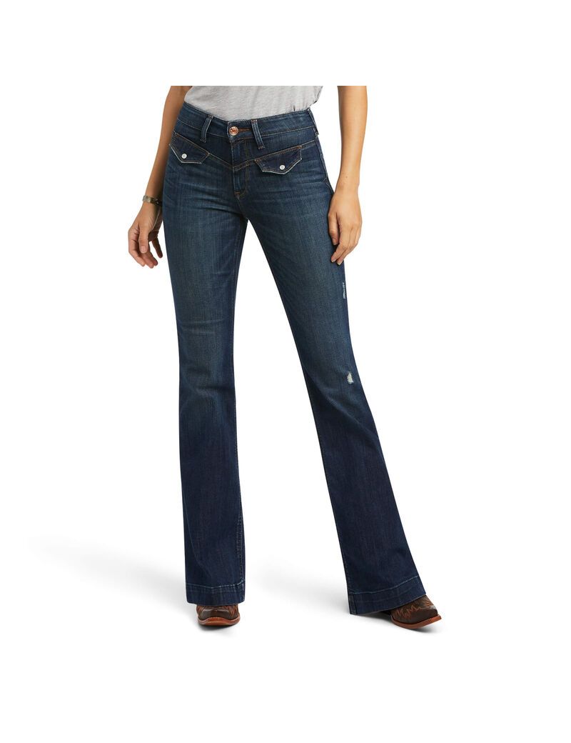 Jeans Ariat Slim Trouser Bessie Anchos Leg Mujer Multicolor | CSLM02567