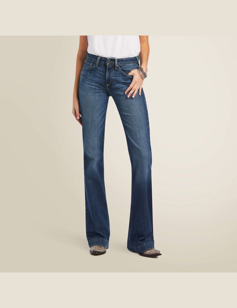 Jeans Ariat Slim Trouser Daphne Anchos Leg Mujer Multicolor | XVPU57314