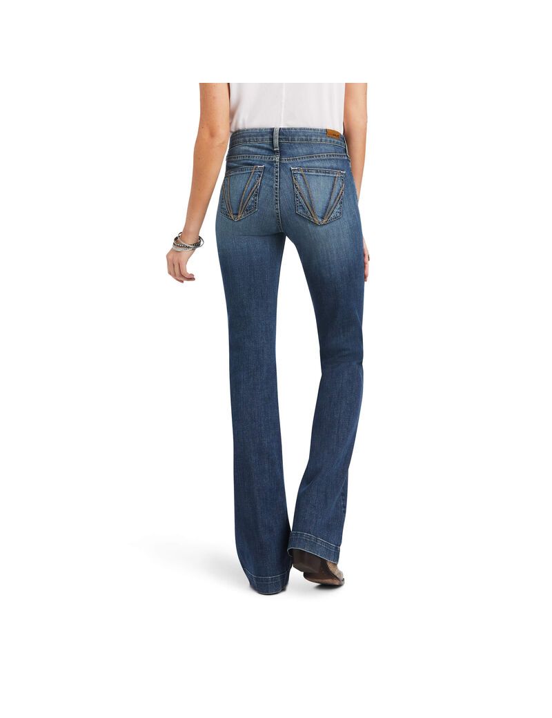 Jeans Ariat Slim Trouser Daphne Anchos Leg Mujer Multicolor | XVPU57314