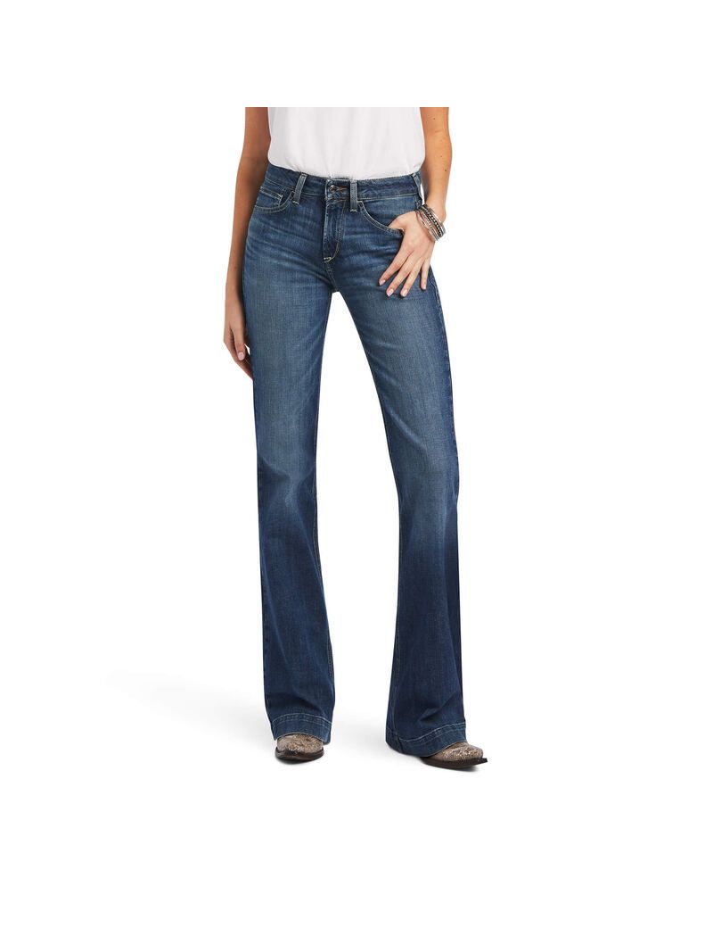 Jeans Ariat Slim Trouser Daphne Anchos Leg Mujer Multicolor | XVPU57314