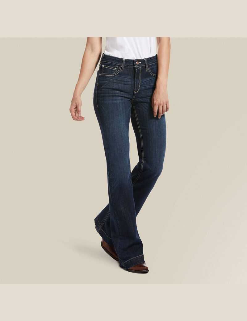 Jeans Ariat Slim Trouser Ella Anchos Leg Mujer Multicolor | EYPT62891