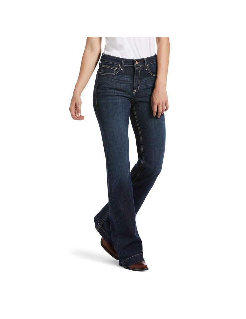 Jeans Ariat Slim Trouser Ella Anchos Leg Mujer Multicolor | EYPT62891