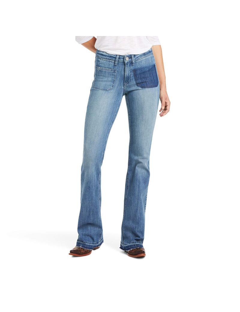 Jeans Ariat Slim Trouser Vivianne Anchos Leg Mujer Multicolor | DKBO73921