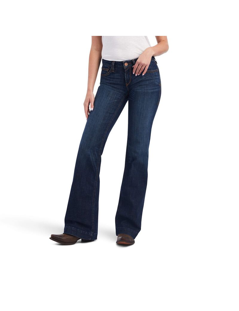 Jeans Ariat Trouser Mid Rise Lexie Anchos Leg Mujer Multicolor | VPDH75803