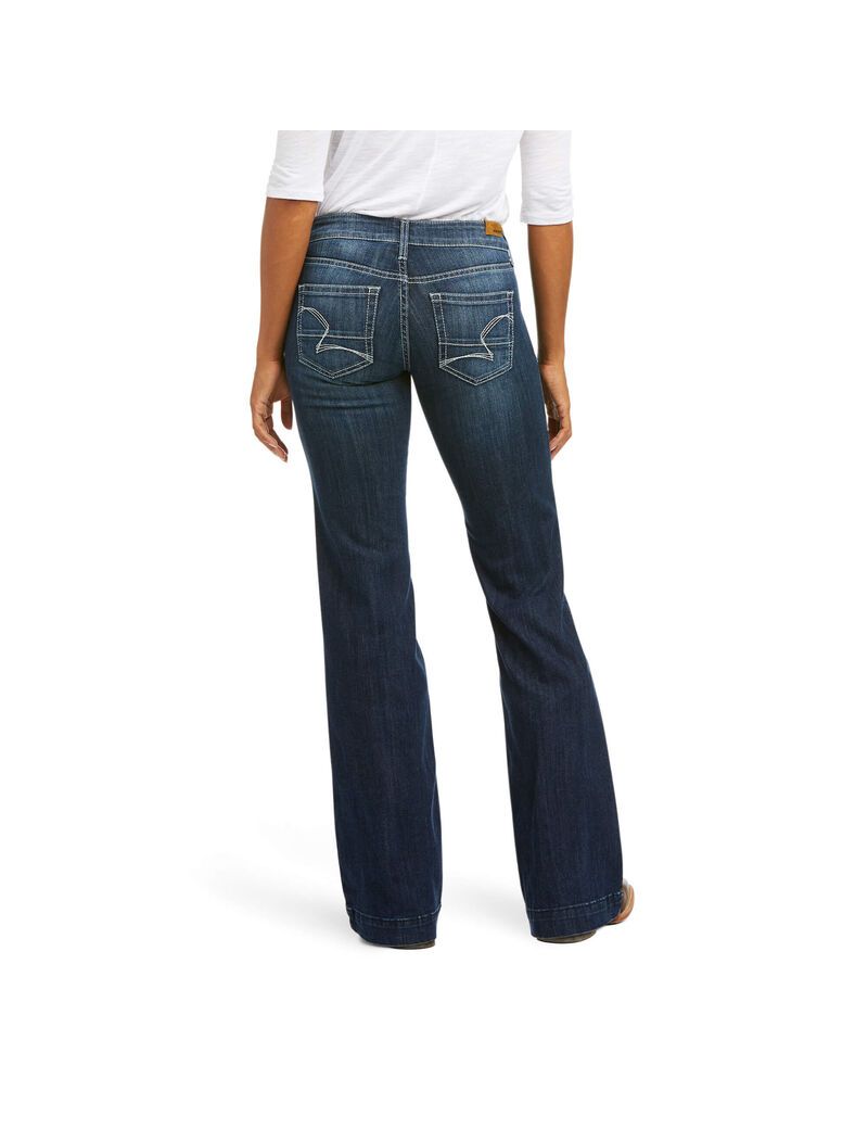 Jeans Ariat Trouser Mid Rise Melanie Anchos Leg Mujer Multicolor | IAUK36590