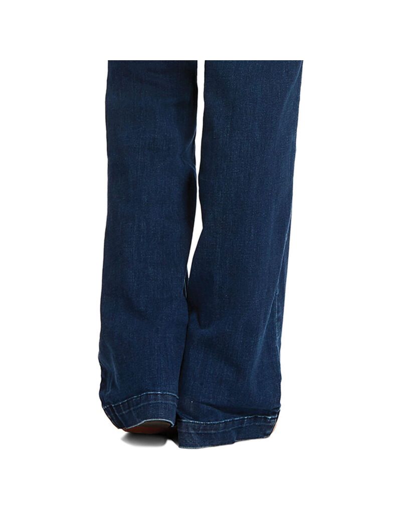 Jeans Ariat Trouser Mid Rise Stretch Kelsea Anchos Leg Mujer Multicolor | CPBV34560