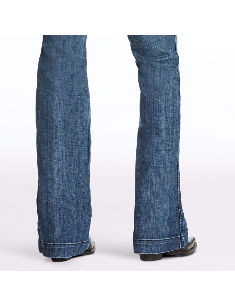 Jeans Ariat Trouser Mid Rise Stretch Outseam Ella Anchos Leg Mujer Multicolor | JDAG36497