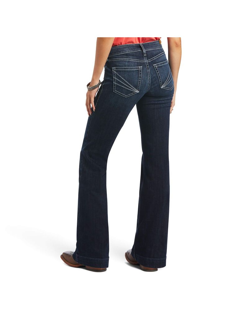 Jeans Ariat Trouser Perfect Rise Aisha Anchos Leg Mujer Multicolor | AUBH91360