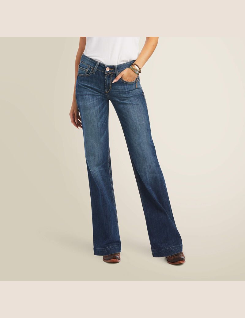 Jeans Ariat Trouser Perfect Rise Alana Anchos Leg Mujer Multicolor | AMHO41723