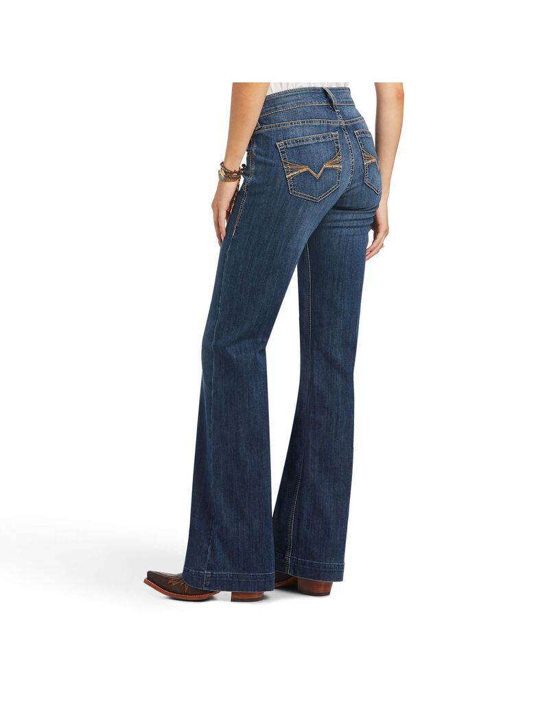 Jeans Ariat Trouser Perfect Rise Alana Anchos Leg Mujer Multicolor | AMHO41723